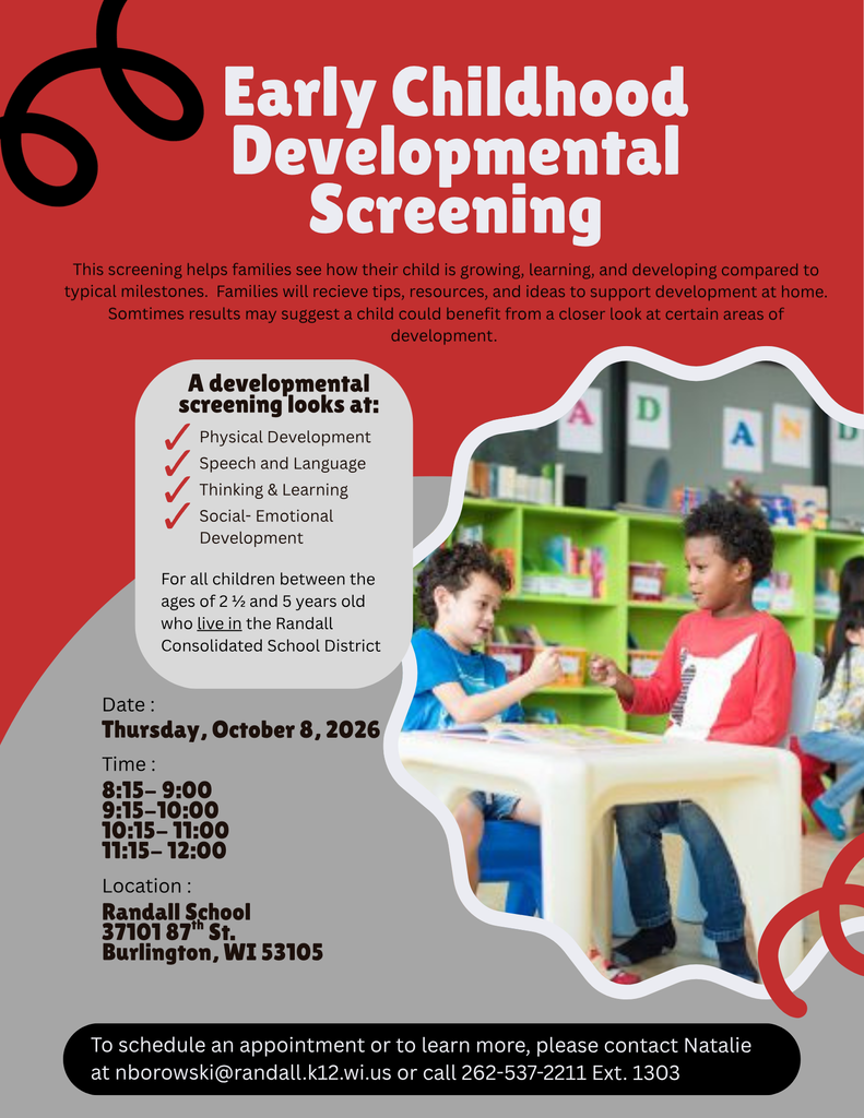 Early Childhood Developmental Screening for Randall School Residents