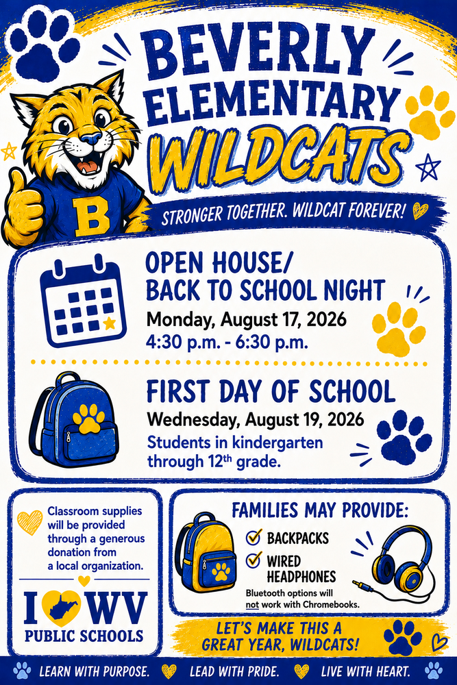 Back to School Announcement
