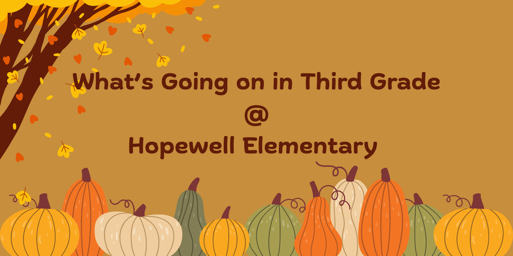 What's Going on in Third Grade @ Hopewell Elementary