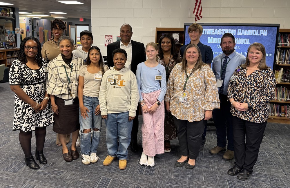 Superintendent Mo Green Visits Southeastern Randolph Middle School