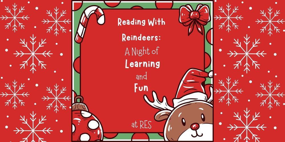 Last night RES had our Title 1 Reading Parent Night, "Reading with Reindeers". Students played sight word games, showed off their Heggarty skills to their parents, and enjoyed pizza and a choir concert. PTO hosted a shirt pressing event, where spiritwear was made on sight. All proceeds will go to the PTO for future events. The school had a great turnout and everyone enjoyed the fun and learning!