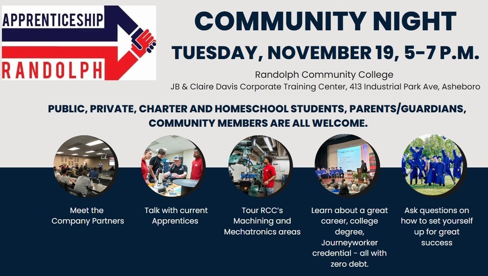 Apprenticeship Randolph Community Night information