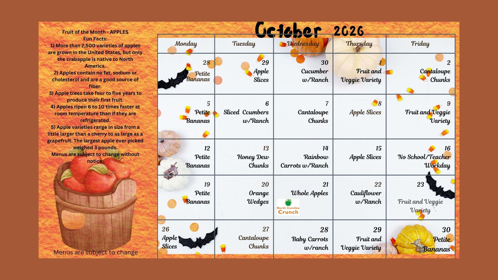 October Fruit of the Month - Apples