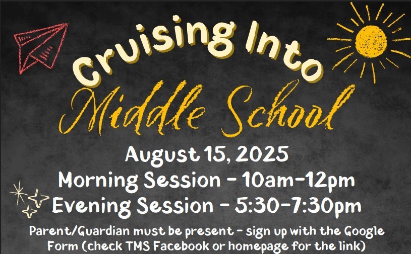 TMS 6th grade orientation information