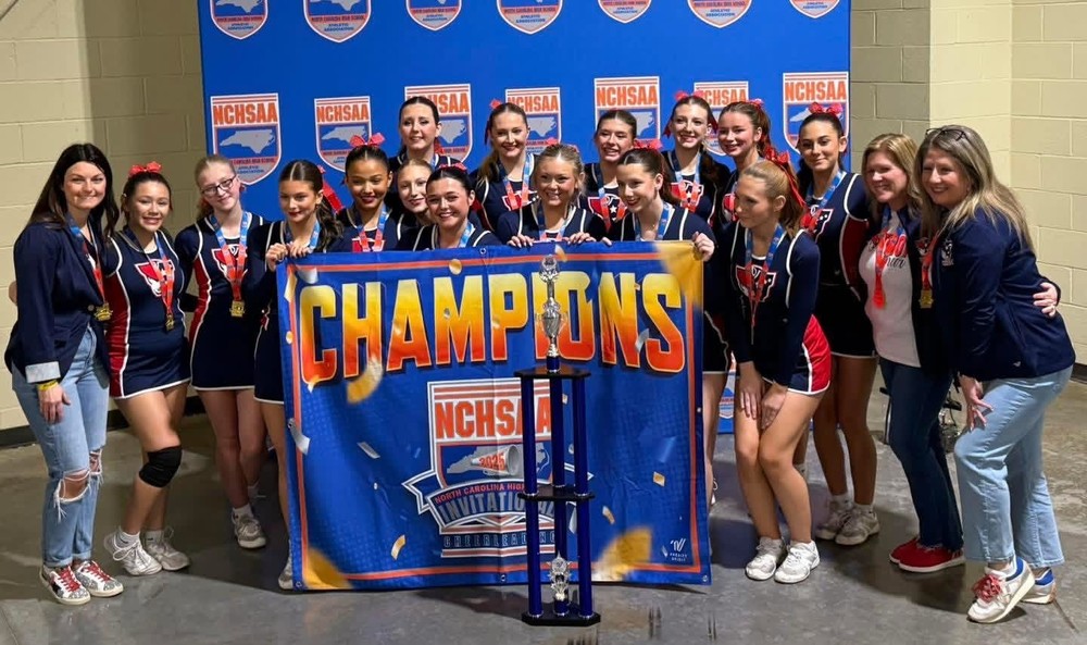 State Champions! Providence Grove Patriot Cheer Brings Home First Place Trophy