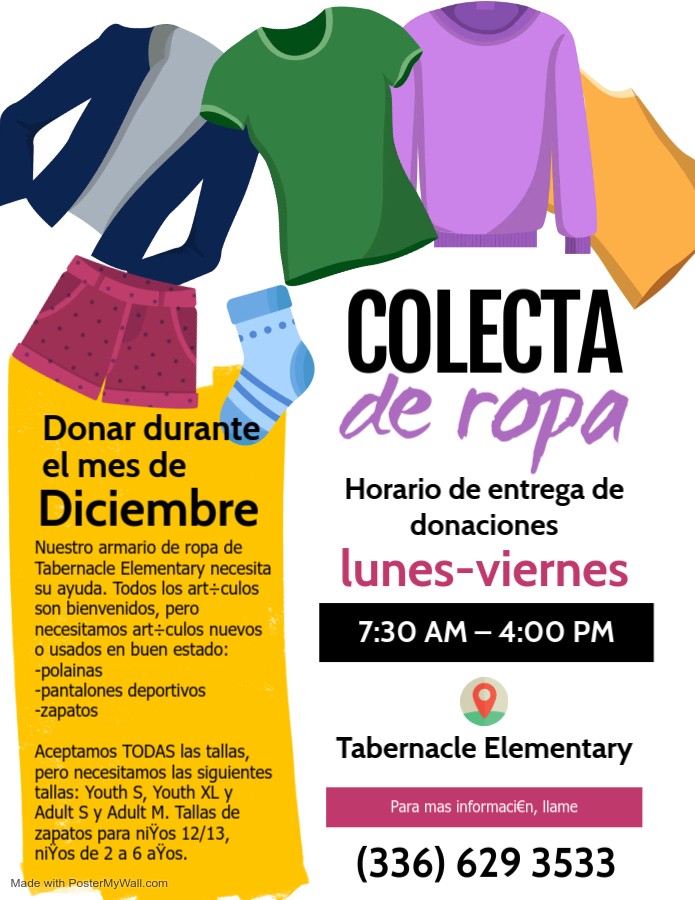 Clothing Drive- Spanish