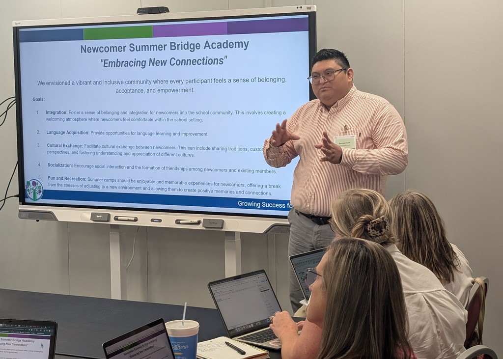 NC Department of Instruction's Summer Multilingual/Standards Conference is underway.  Educators from across the state learned from RCSS leaders Sam Colli-Chan, Laura Porcelli Luquet and Roxanne Taylor who shared copious strategies used with Multilingual Learners in the district. 