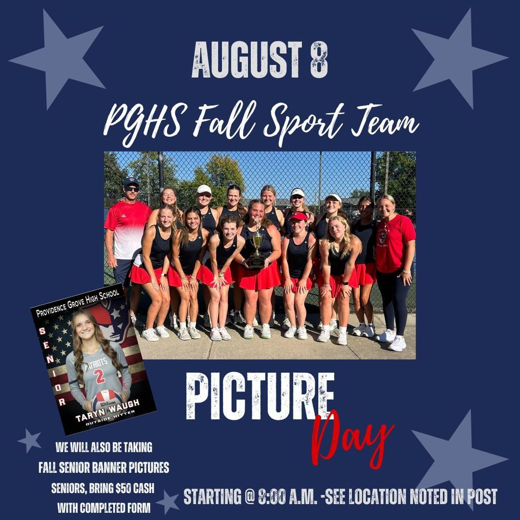 Fall sport team picture day and senior banner picture day