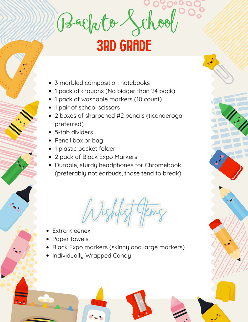 Supply list