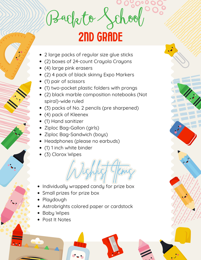 Supply list