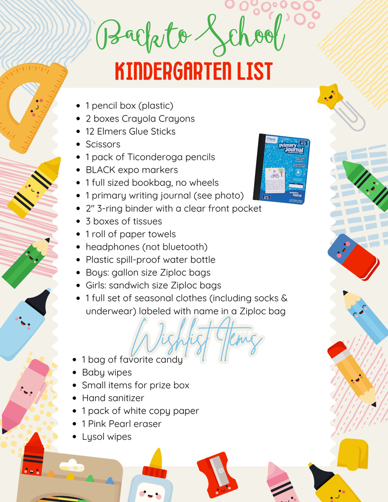 Supply list