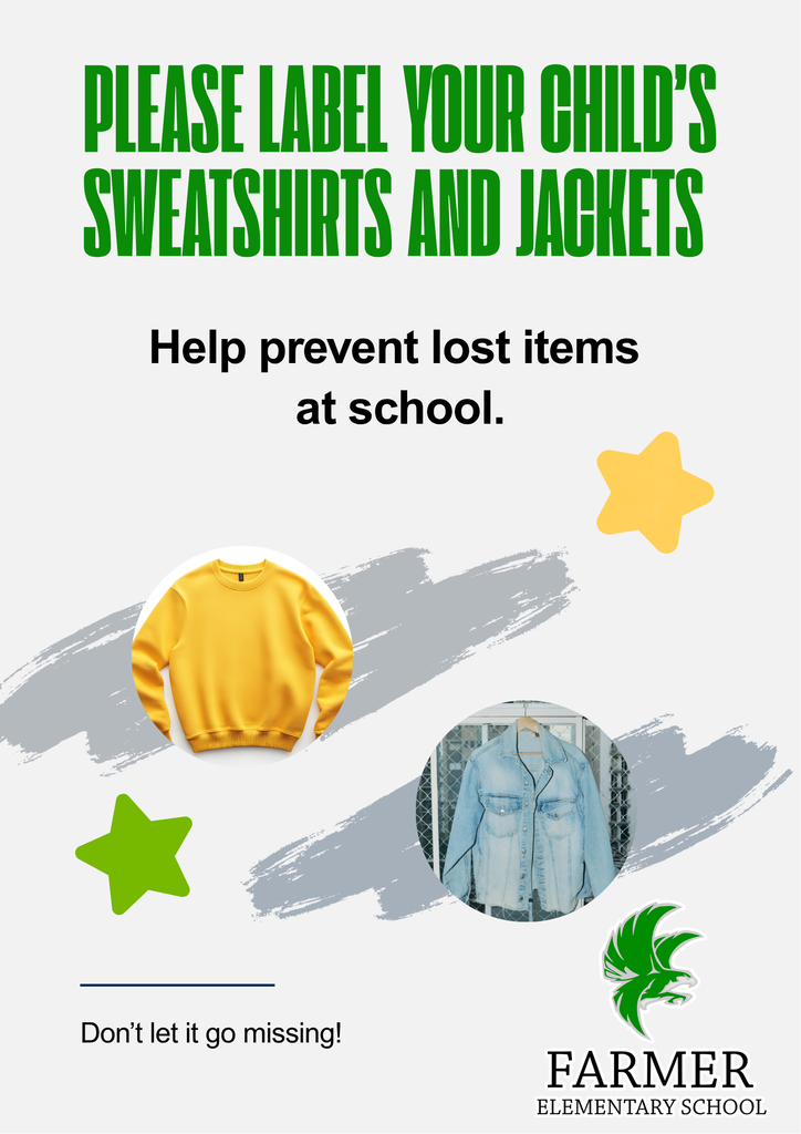 Labeling clothing items poster.