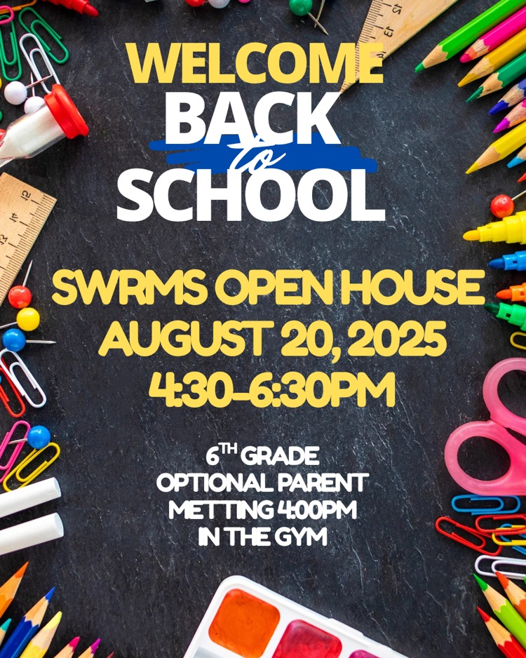 Can’t wait to welcome you to SWRMS! #cougarnation💙💛