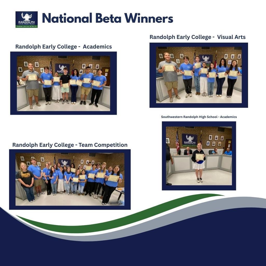Recognized at last night's Board of Education meeting: 2025 RCSS National Beta Winners: Read more about it here: https://5il.co/3o5b9