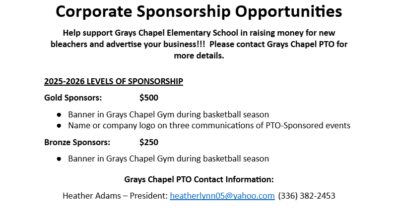 Corporate Sponsors