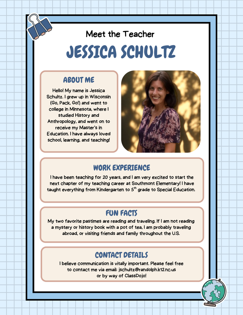 Meet the Teacher: Jessica Schultz