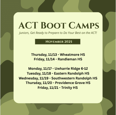 ACT Boot Camp Schedule