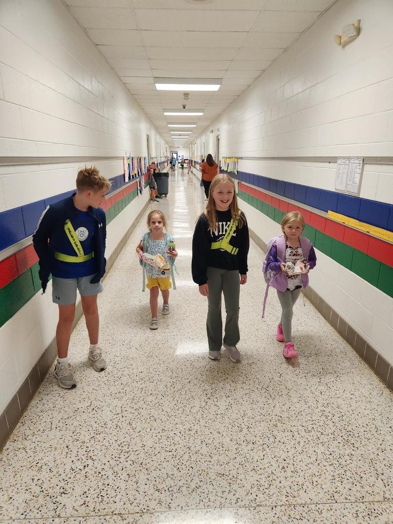 Don't Worry! Our safety patrol will help your child get to class! 