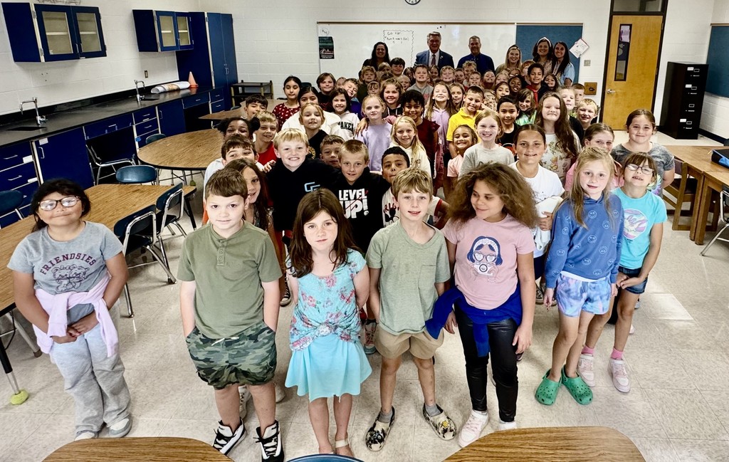 United States Congressman Mark Harris visited John Lawrence Elementary School today to spend time with second- and third-grade students. Congressman Harris read The Little Book of Government by Laurie B. Friedman and Zack Bush to the third graders, sparking a thoughtful discussion about government and his responsibilities as a U.S. Congressman. He also shared Those Shoes by Maribeth Boelts with the second graders, who listened attentively.  