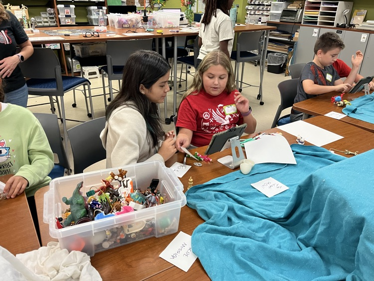 Creating a stop motion animation film.
