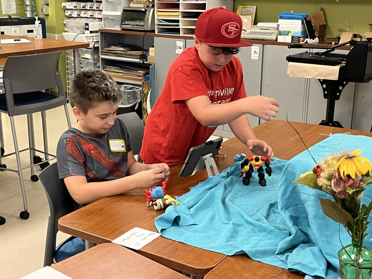 Creating a stop motion animation film.