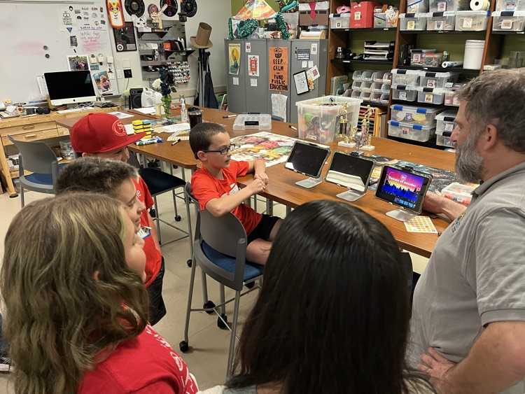 Sharing their films.