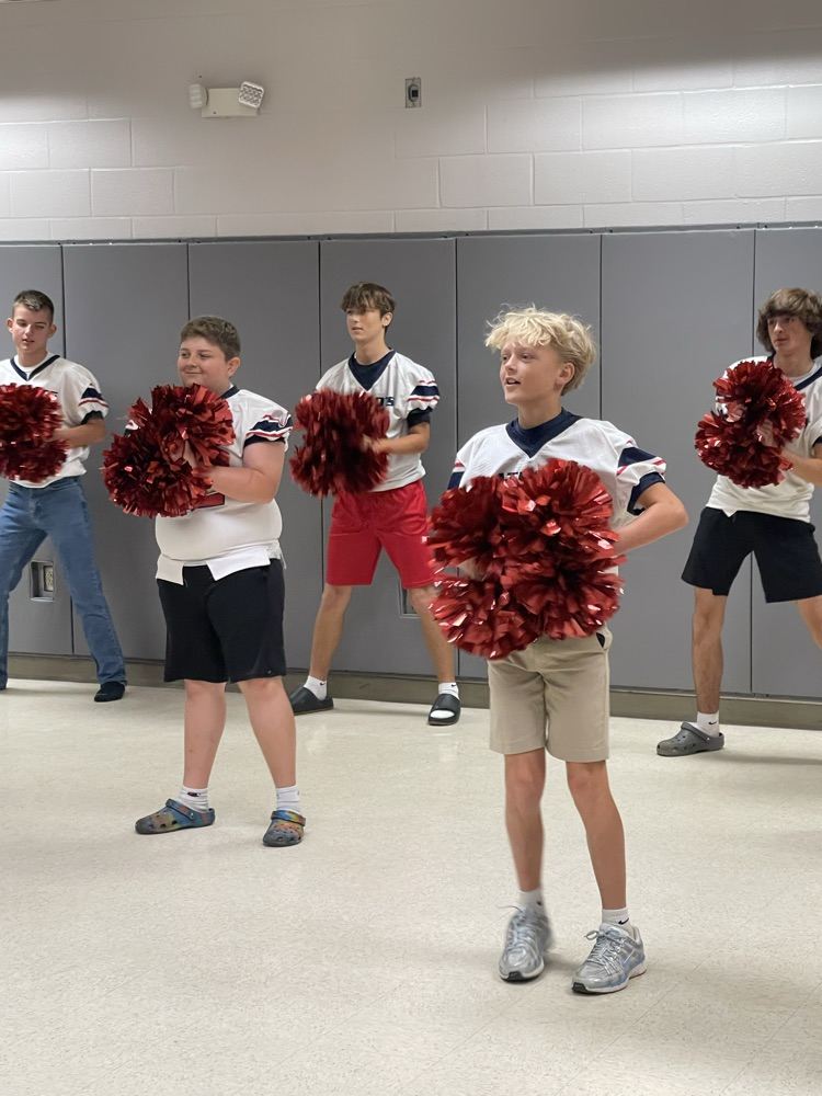 NERMS new “cheerleaders” preparing for this week’s Powder Puff event
