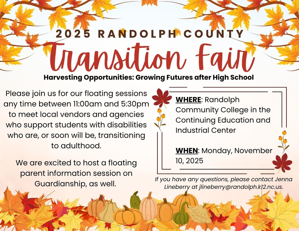 Randolph County Transition Fair Information