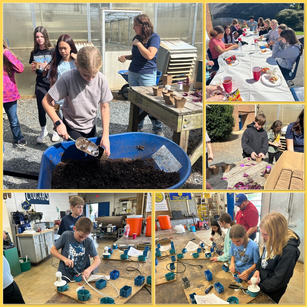 🐄🌾 7th Graders on the Move! 🌿🐓 Students from Uwharrie Ridge 6–12 had an exciting day of hands-on learning as they visited the A&T Farm! They explored dairy farming, poultry farming, and got up close with a variety of small animals 🐐🐮🐥. The adventure didn’t stop there — they were warmly welcomed by SW Randolph High School and the FFA officers for a deep dive into the high school AG program! Students enjoyed a delicious hotdog lunch 🌭 and explored AG mechanics, animal science, and horticulture. 🌻🔧 Thank you to our hosts for inspiring the next generation of agricultural leaders! 💚💛 #AGeducation #FutureFarmers #FFA #UwharrieRidge #HandsOnLearning