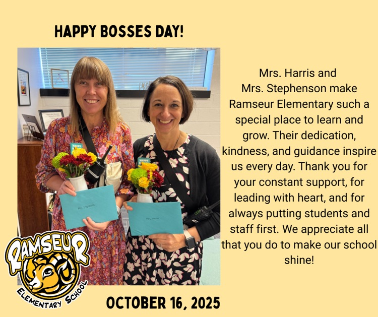 Our principals holding a vase of flowers 