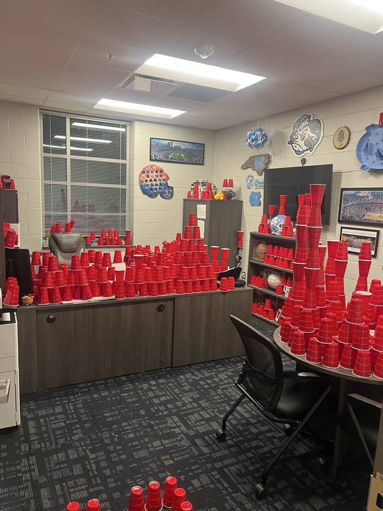 Mr. Pugh came this morning to a surprise in his office.