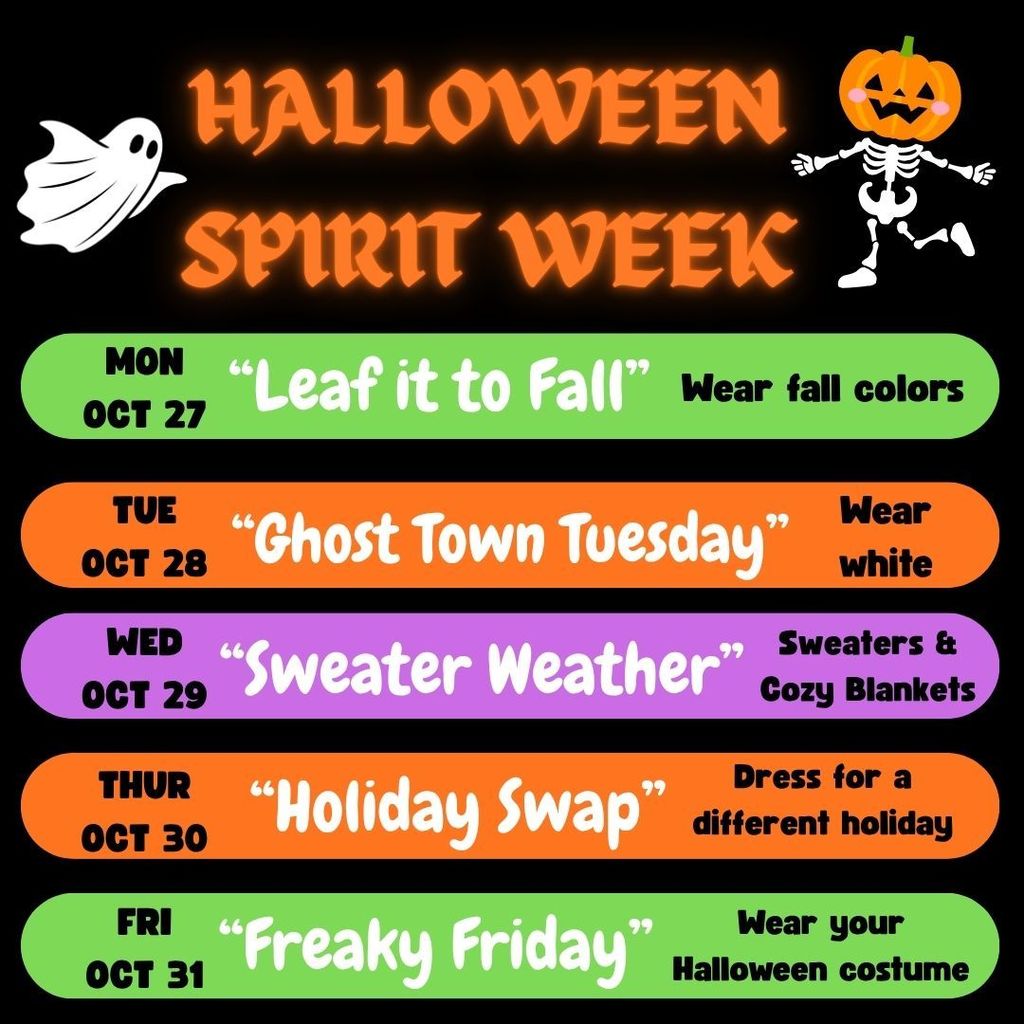 Halloween spirit week