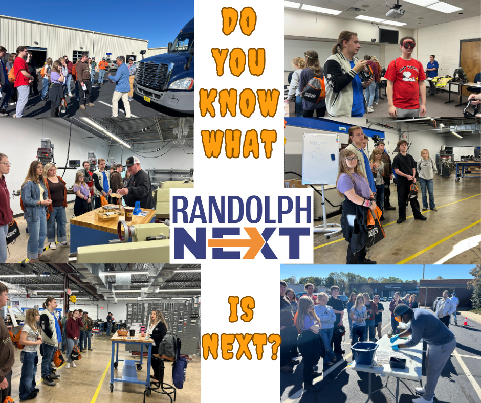 high school students visiting a college campus to learn about careers