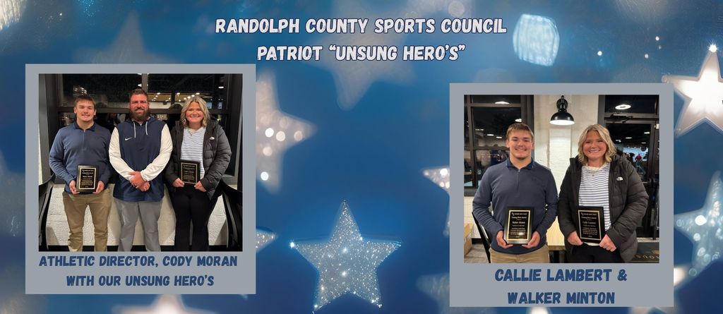 Randolph Sports Council Fall Banquet Unsung Hero recipients
