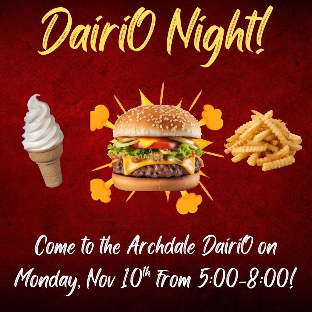 DairiO night on Monday, November 10th!