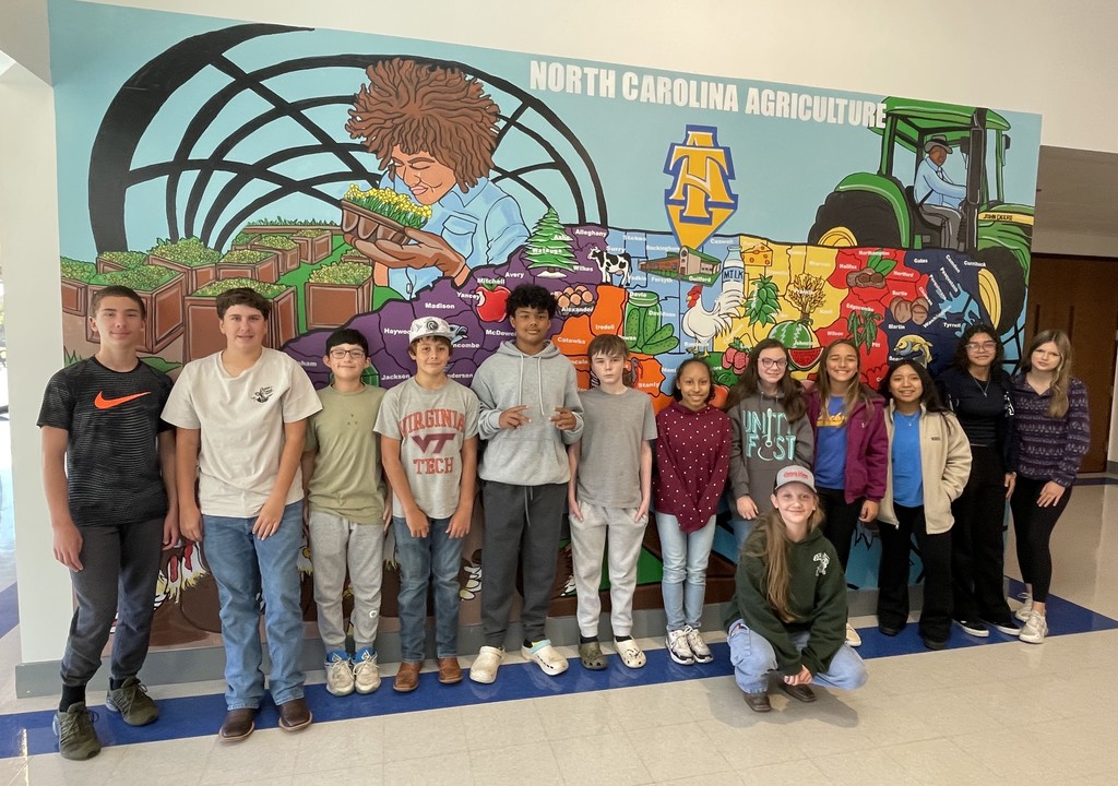 Yesterday, 7th-grade students from SERMS in the agriculture career cluster visited NC A&T State University’s farm and Eastern Randolph High School. They explored a variety of agricultural pathways and career opportunities and got a firsthand look at the exciting programs offered through the ERHS agriculture department.