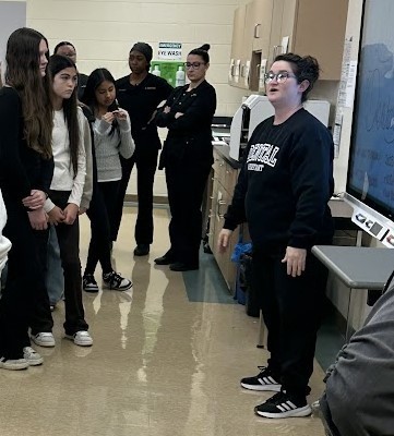 Randleman Middle School 7th-graders toured Davidson-Davie Community College to learn about various opportunities in dental assisting, cosmetology, zoo and aquarium programs, and other health fields. Students learned about the college and career promise courses available in high school, and early college opportunities starting in 9th grade. Students had a chance to explore the gym and fitness center that are available to all students and other amenities.  