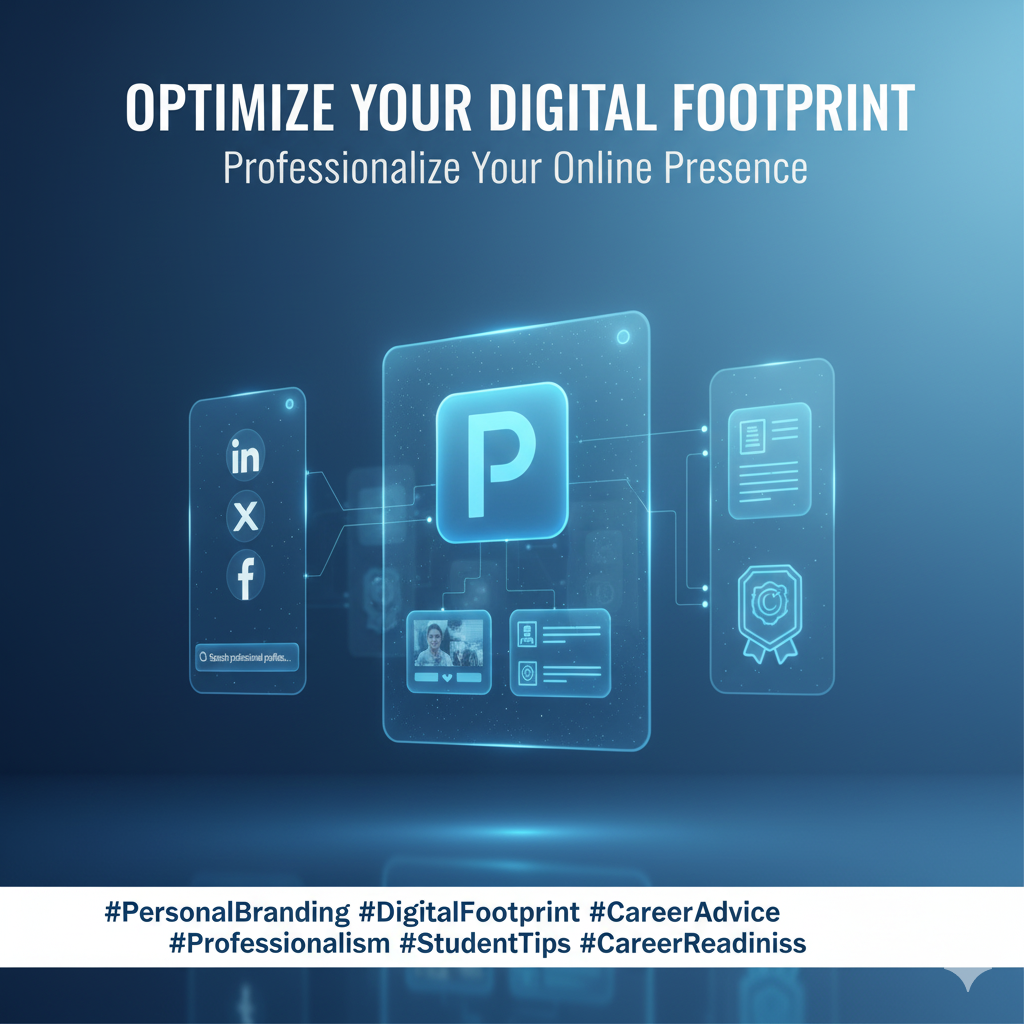 Career Tip: Optimize Your Digital Footprint! 💻  In today's world, career development starts online. Many employers review social media profiles!  Encourage your student to think of their online presence as a professional portfolio:  Clean Up: Ensure all public profiles are professional and positive.  Build Up: Create a LinkedIn profile or use platforms to showcase projects, achievements, and certifications.  Network: Follow companies and professionals in their career cluster for industry insights.  #PersonalBranding #DigitalFootprint #CareerAdvice #Professionalism #StudentTips #CareerReadiness