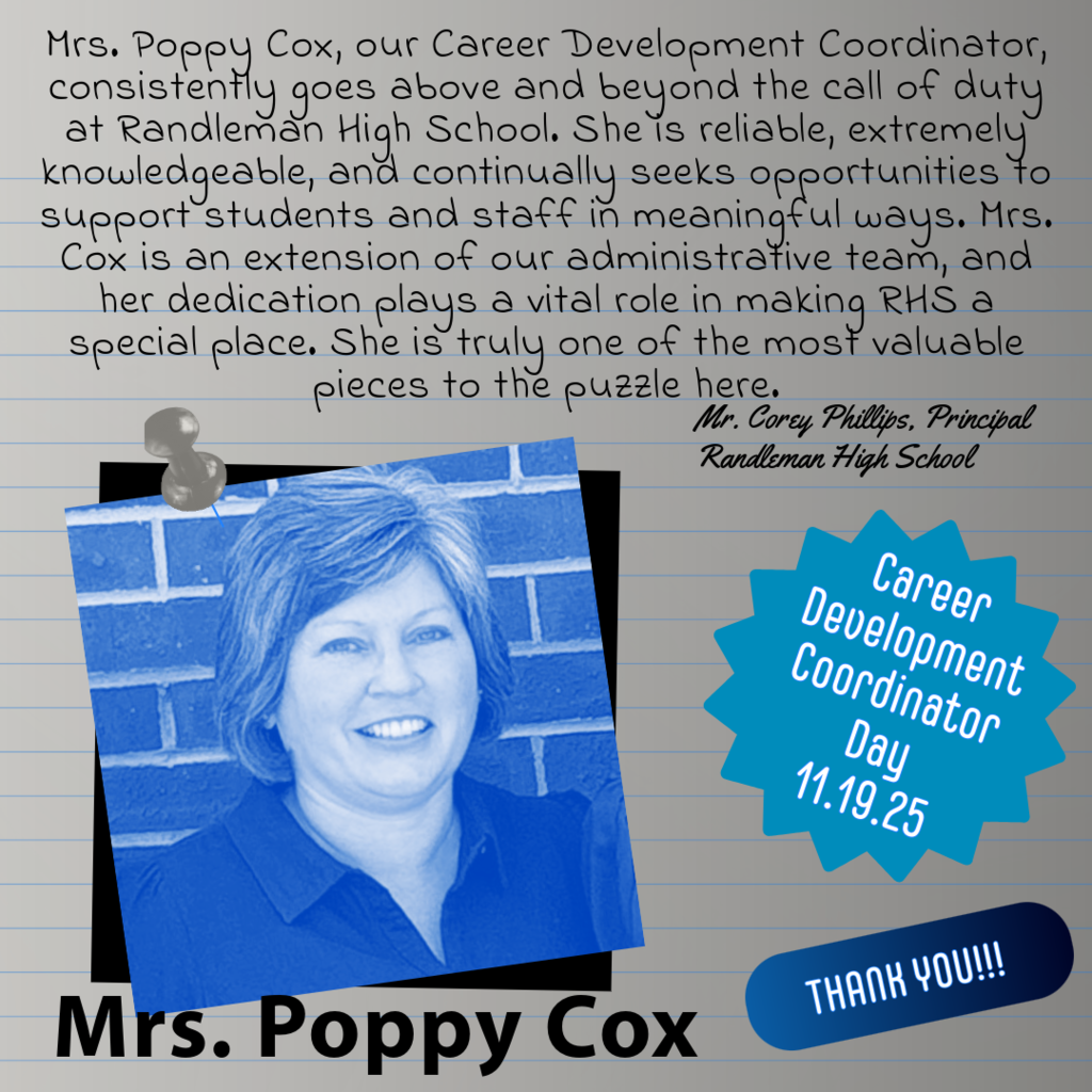 Happy National Career Development Coordinator Day! 🌟  Today, November 19th, we celebrate our amazing CTE Career Development Coordinators (CDCs). These individuals are the essential link connecting our students' learning to their future careers.  Our CDCs tirelessly work to:  Forge industry partnerships.  Secure internships and job shadowing.  Guide students toward essential certifications.  Please join us in thanking these dedicated professionals for shaping the next generation of our workforce!  #NCDA #CareerDevelopmentMonth #CTEReady #CareerCoordinator #CTEImpact