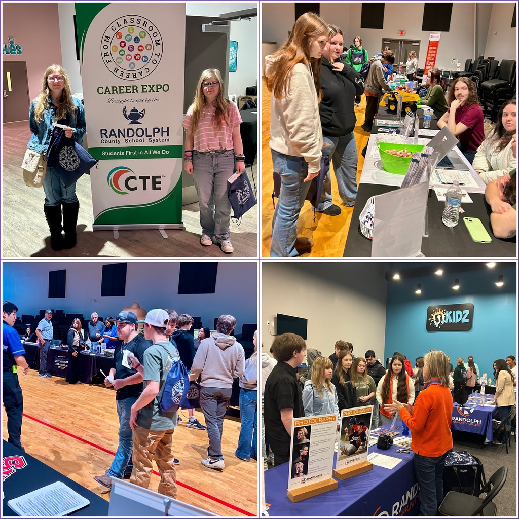 students participating in career activities