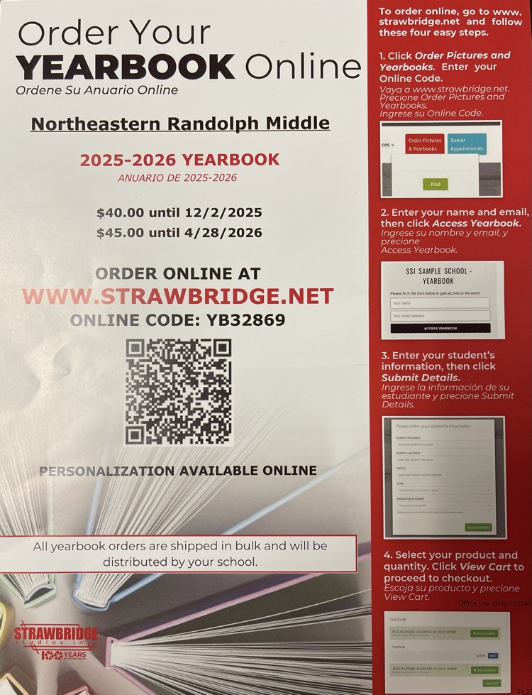 Be sure and order a NERMS YEARBOOK!!!