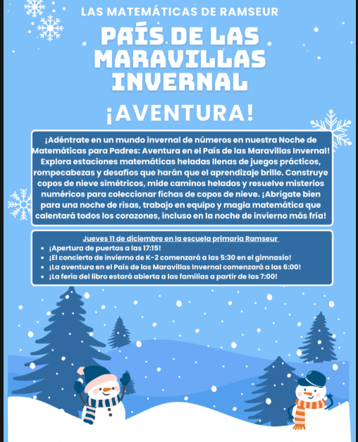 Parent Night Flyer Spanish