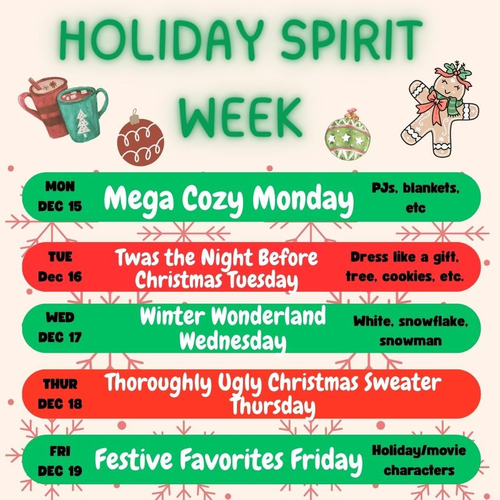 Holiday spirit week