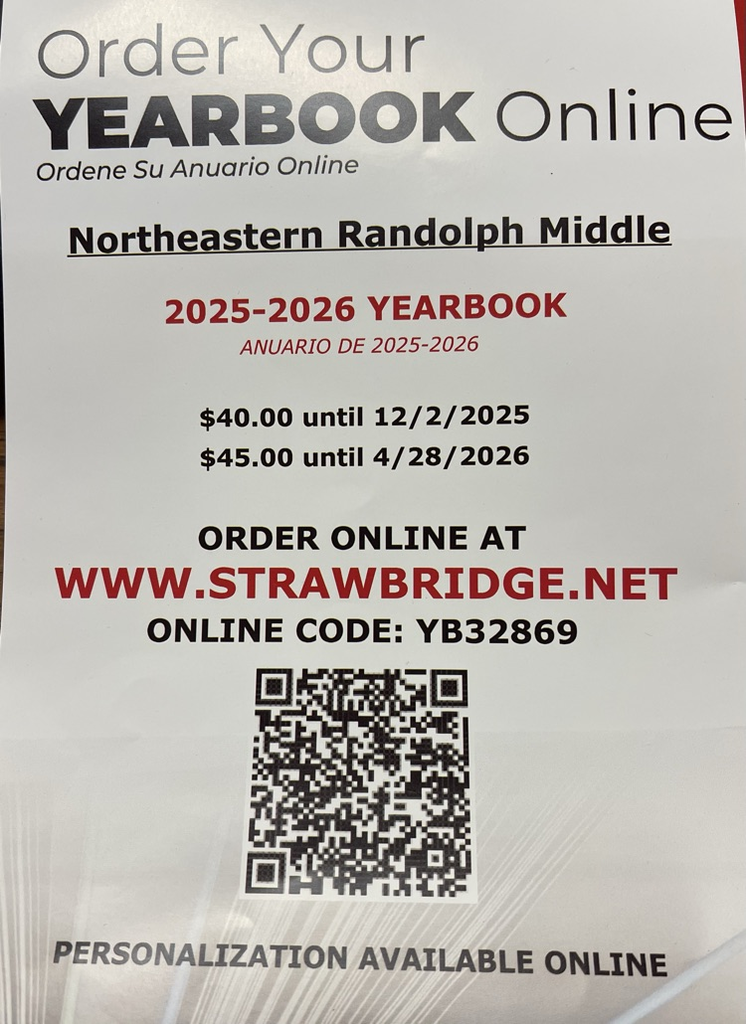 Yearbooks are now on sale! Order your'25/'26 yearbook TODAY!