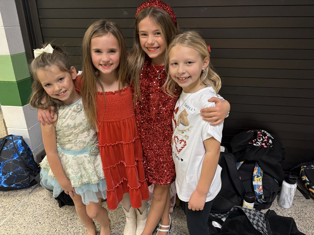 Four girls enjoying the Jingle Jam.