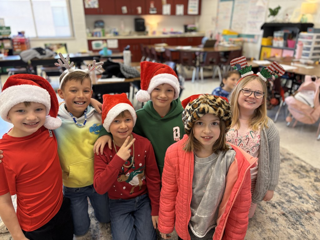 Ms. Kiser's class in their holiday attire.