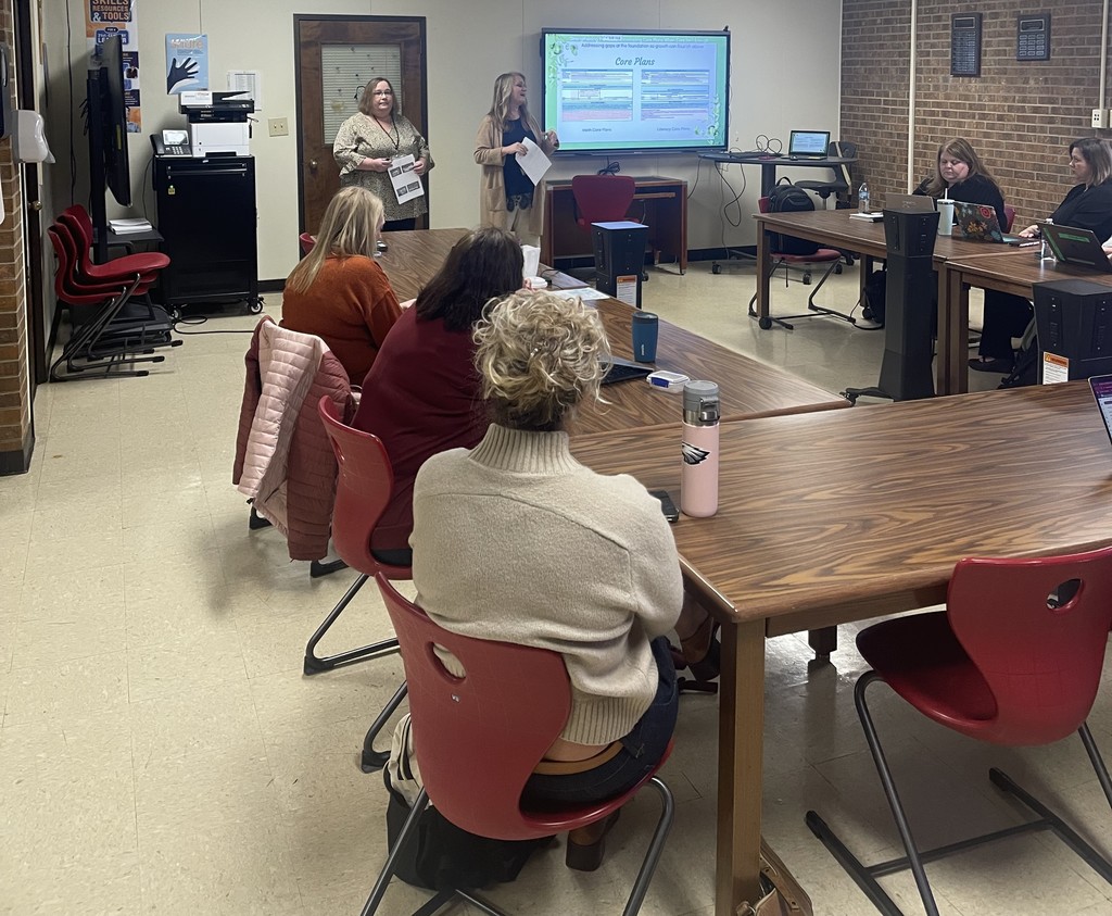 Randolph County School System was pleased to host the Regional Support Team from NCDPI on January 5 for their monthly collaboration.  In addition to providing the team with a space to discuss, plan, and collaborate, Heather Branscome (MTSS Coordinator) and Jennifer Choken (District K-5 Math & Science Lead) shared RCSS’s MTSS journey of strengthening core instruction, using data to drive decisions, and building systems that support all students in Randolph County School System.