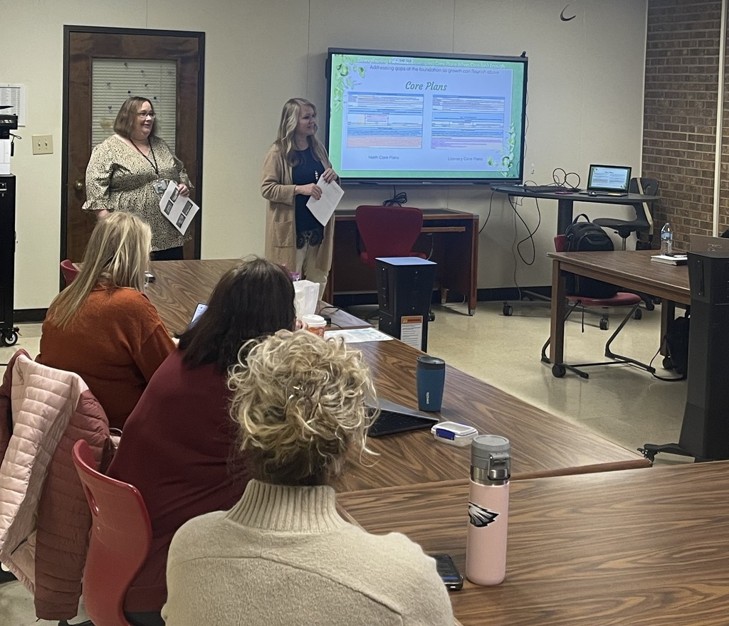 Randolph County School System was pleased to host the Regional Support Team from NCDPI on January 5 for their monthly collaboration.  In addition to providing the team with a space to discuss, plan, and collaborate, Heather Branscome (MTSS Coordinator) and Jennifer Choken (District K-5 Math & Science Lead) shared RCSS’s MTSS journey of strengthening core instruction, using data to drive decisions, and building systems that support all students in Randolph County School System.