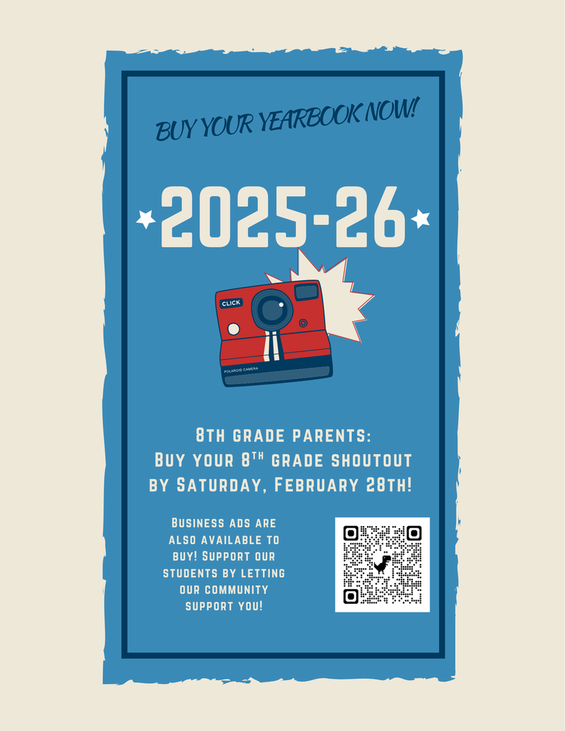 flyer with details about our yearbook sale, the details are also in the message