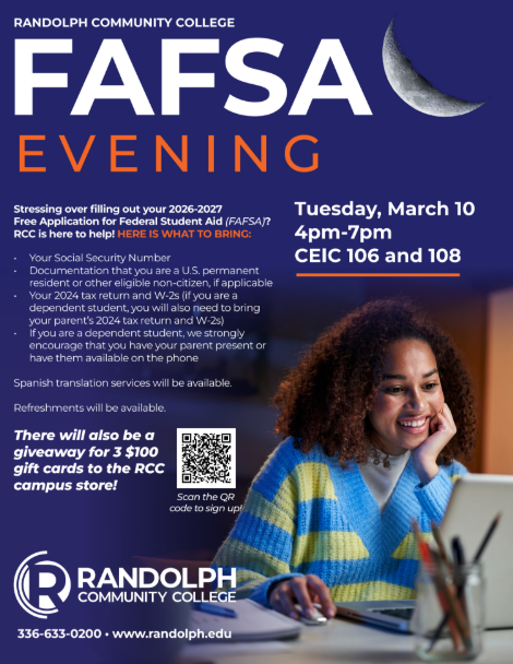 student sitting at a computer desk and a moon